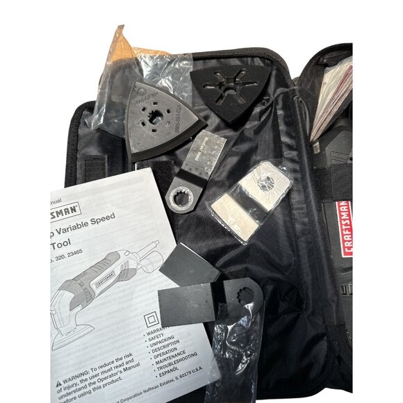 Craftsman 2.0 Amp Variable Multi Power Tool Sander Saw 320 23465 & Attachments - Picture 3 of 7